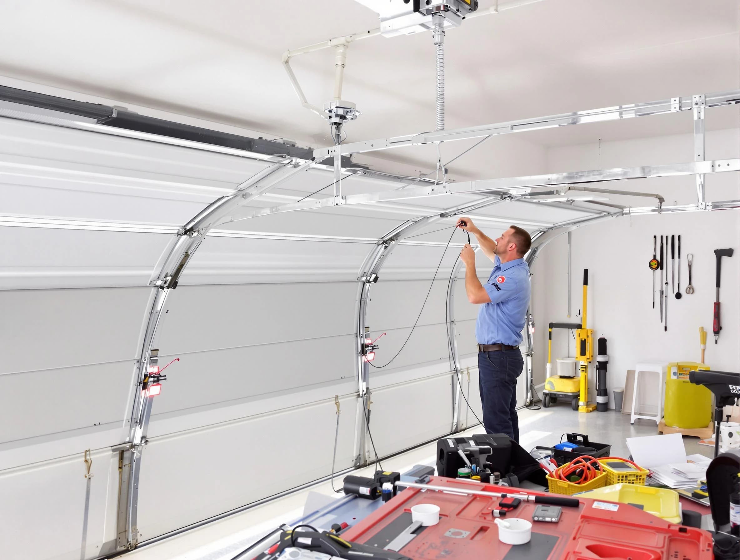 Garage door cable repair service by Woodmoor Garage Door Repair in Woodmoor