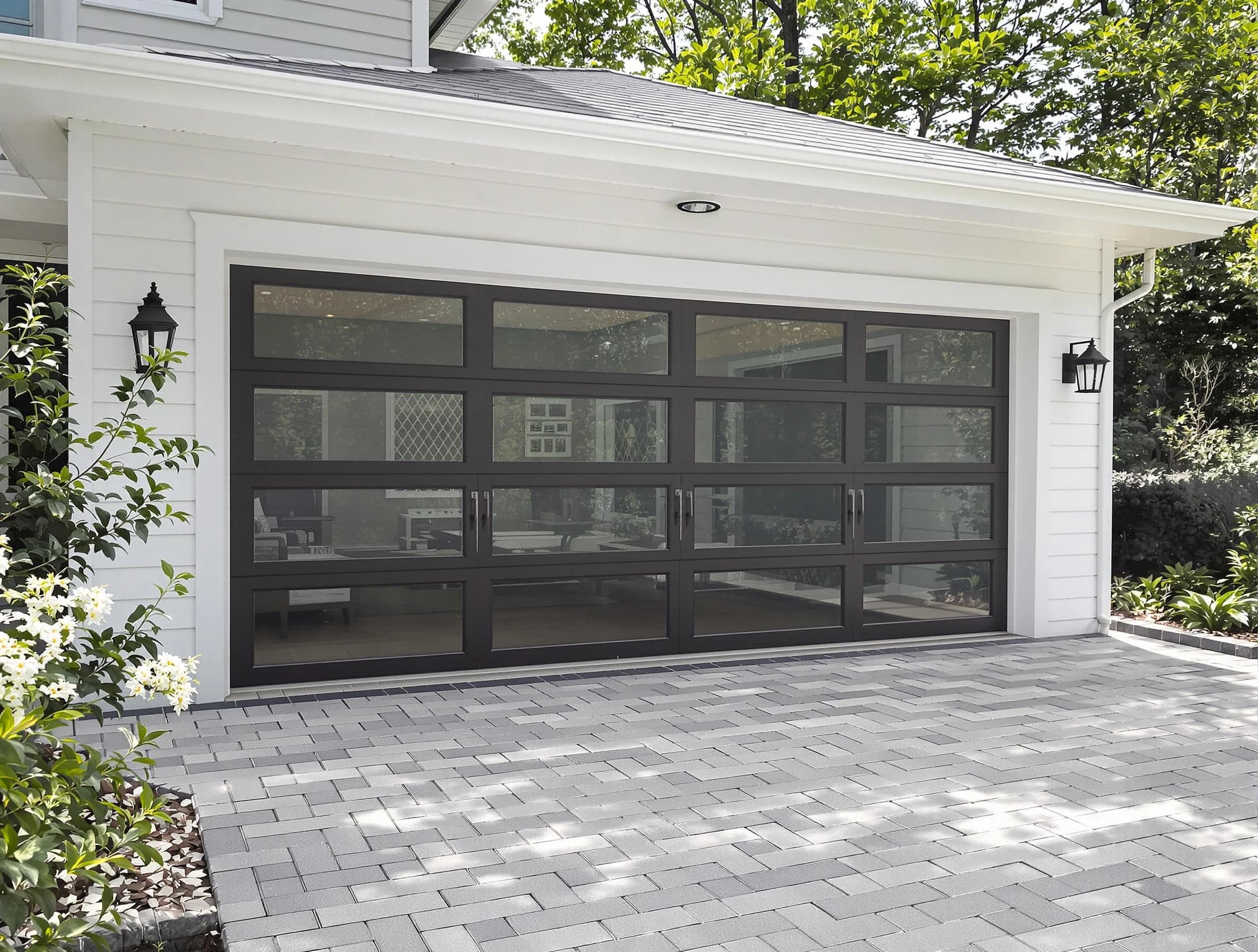 Woodmoor Garage Door Repair design specialist presenting custom garage door options to Woodmoor homeowner