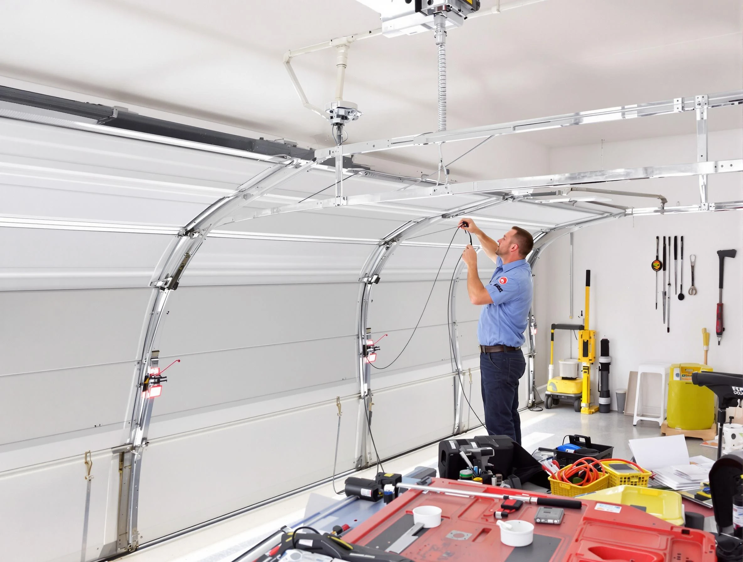 Garage door cable repair service by Woodmoor Garage Door Repair in Woodmoor