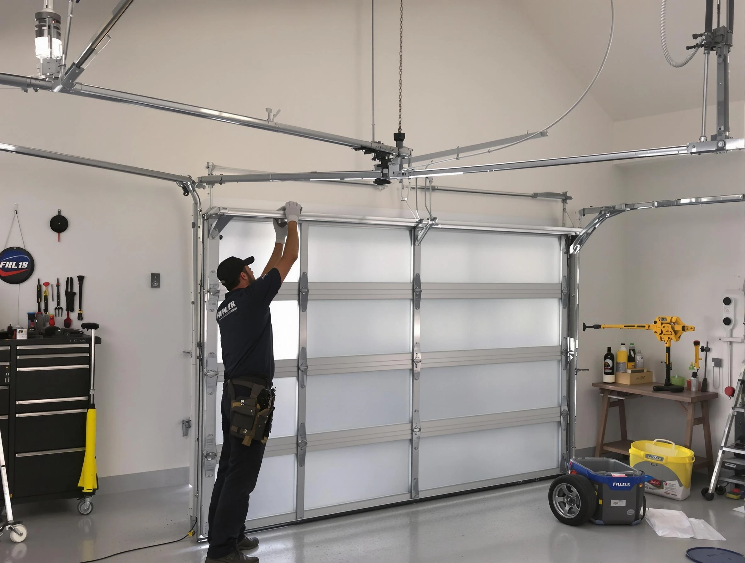 Woodmoor Garage Door Repair certified team performing precision garage door installation in Woodmoor