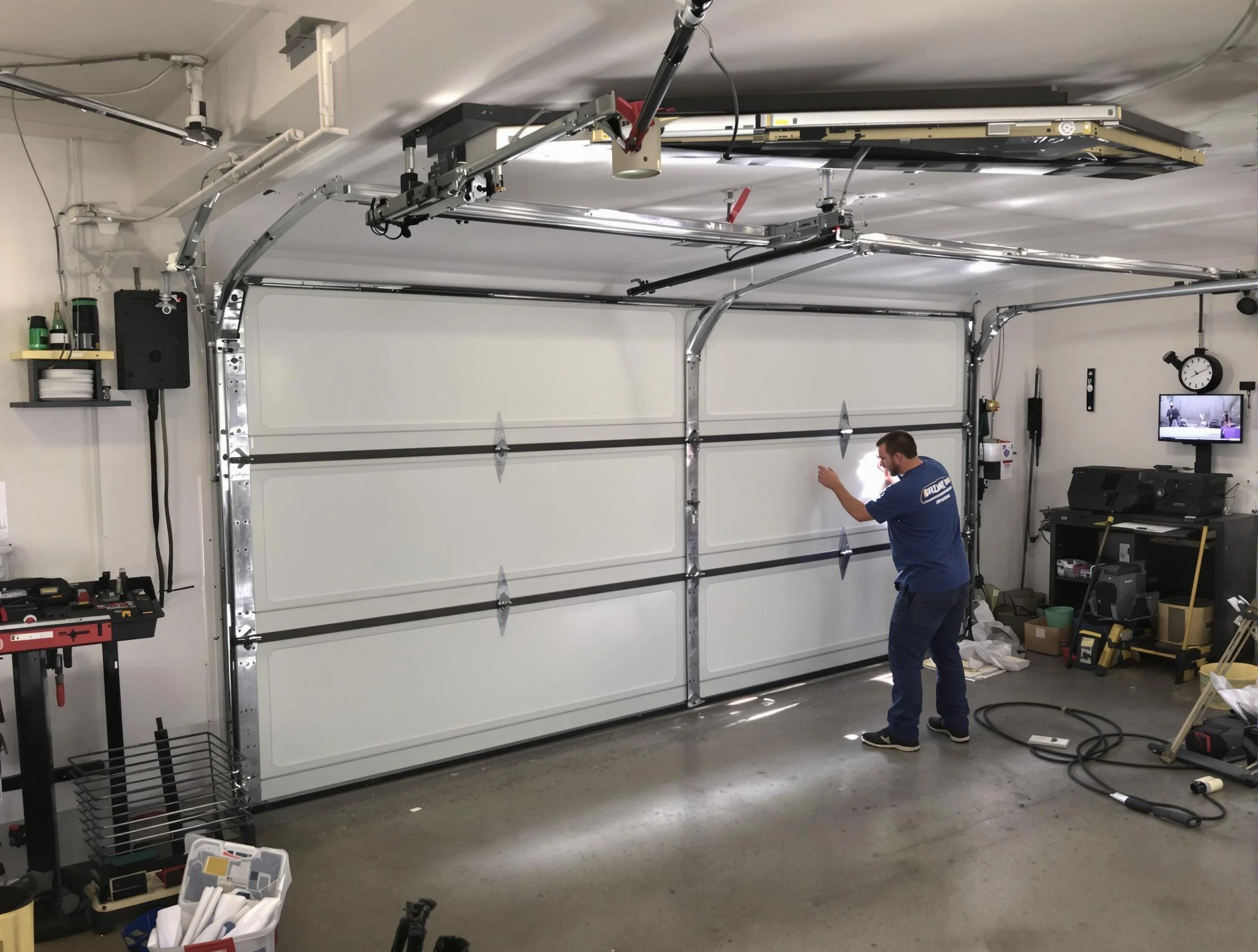 Professional garage door repair service by Woodmoor Garage Door Repair in Woodmoor
