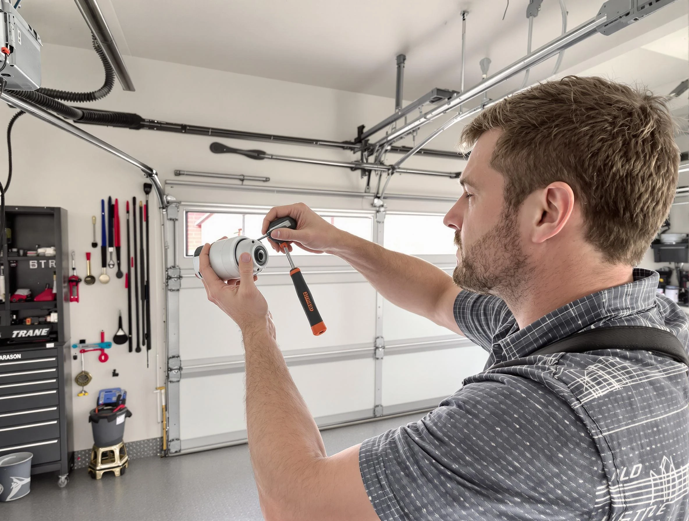 Garage door opener repair service by Woodmoor Garage Door Repair in Woodmoor